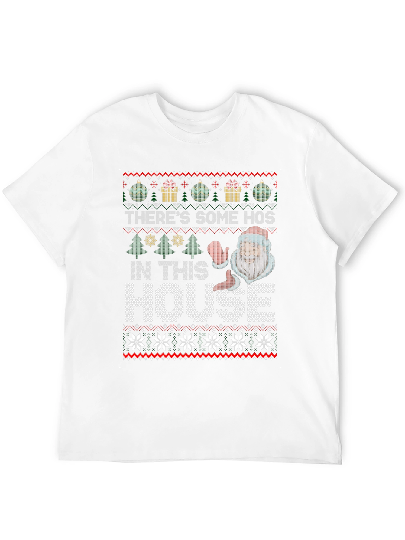 Funny Ugly Christmas Sweater Style T-Shirt