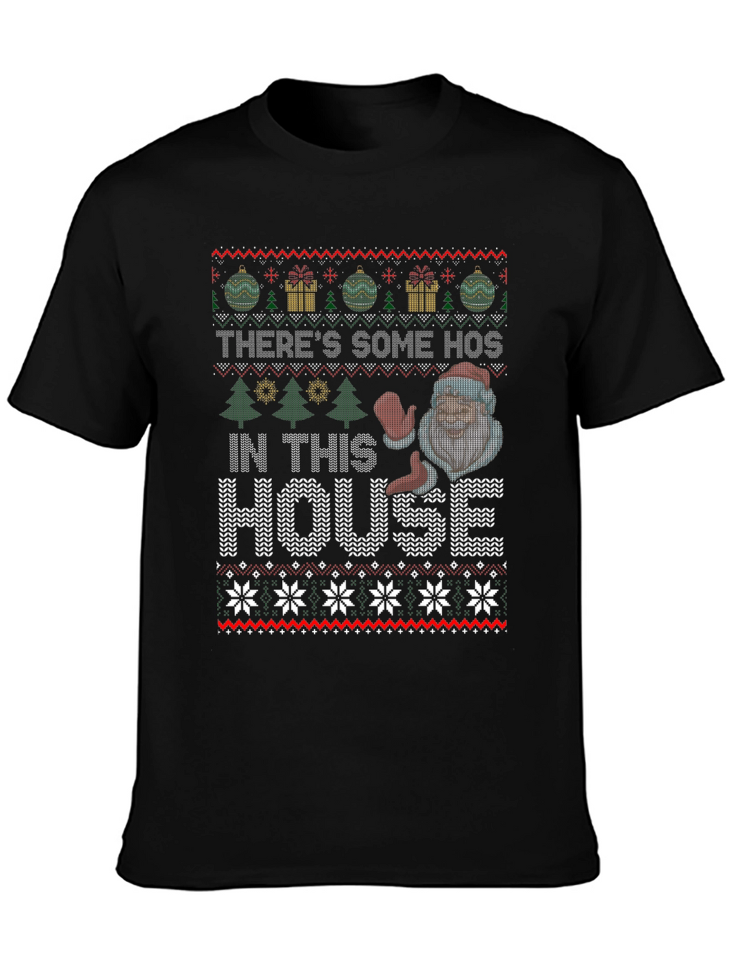 Funny Ugly Christmas Sweater Style T-Shirt
