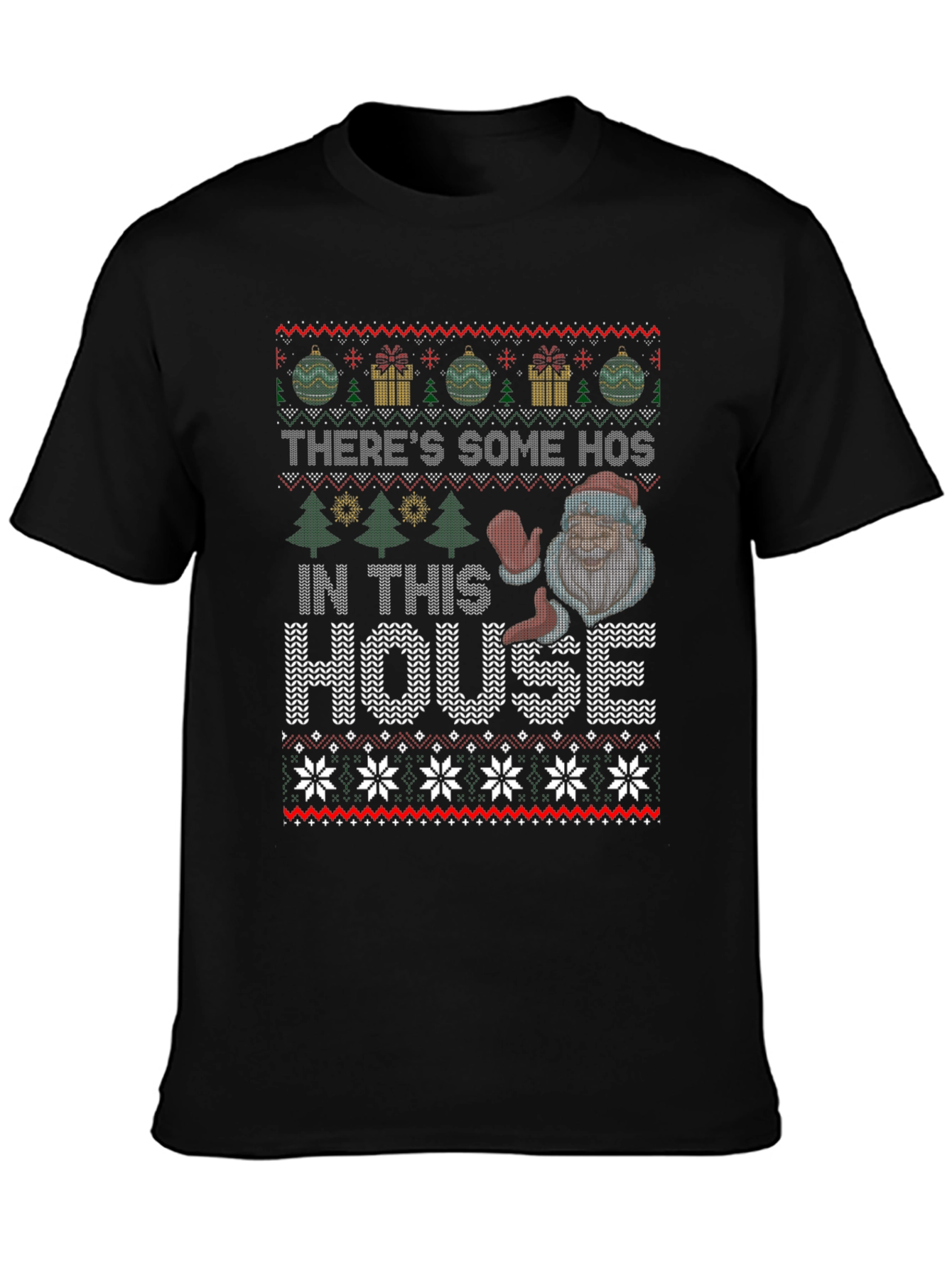 Funny Ugly Christmas Sweater Style T-Shirt