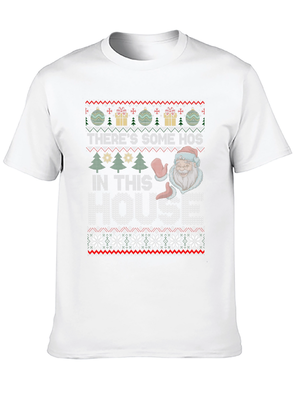 Funny Ugly Christmas Sweater Style T-Shirt