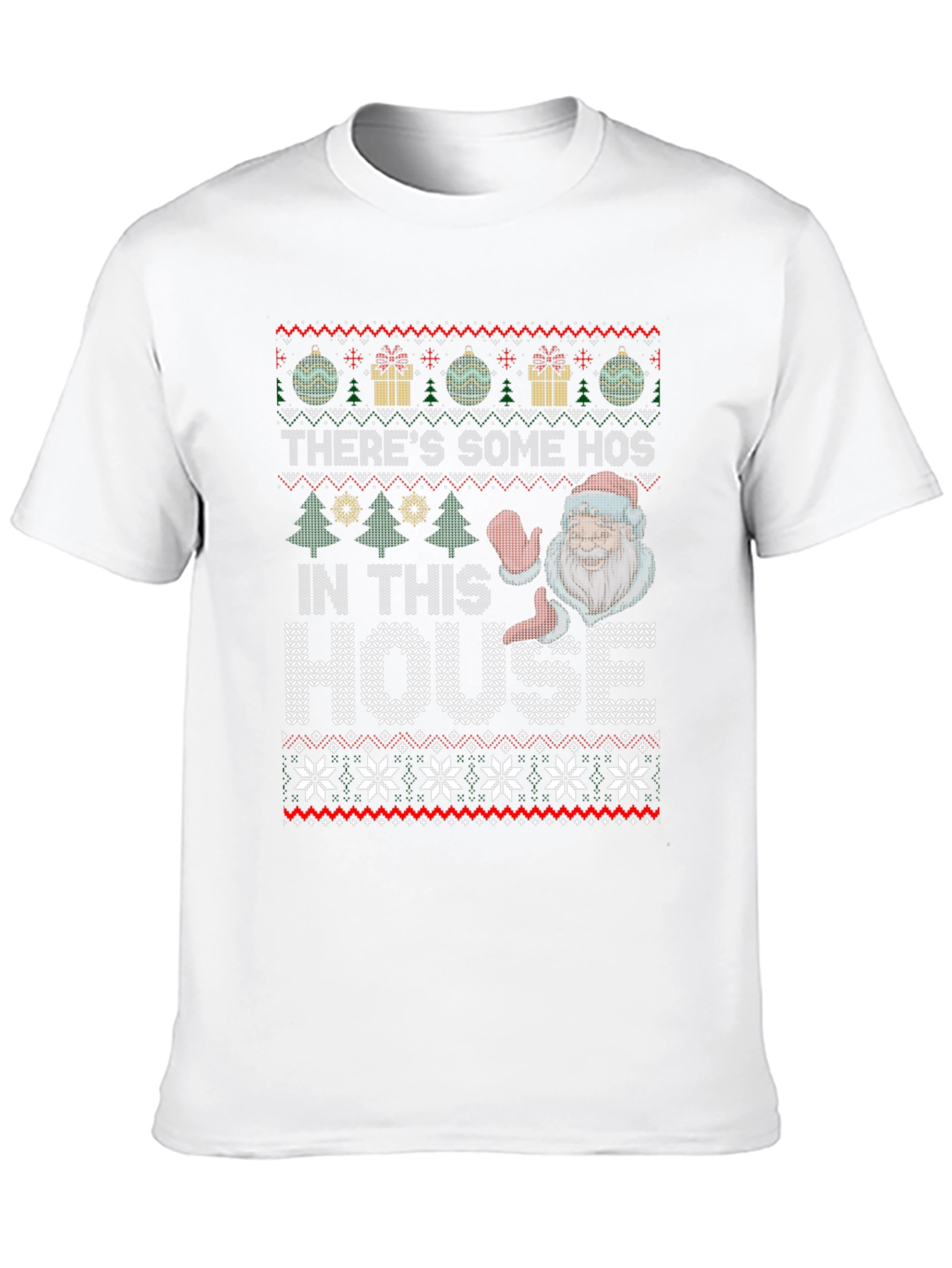 Funny Ugly Christmas Sweater Style T-Shirt
