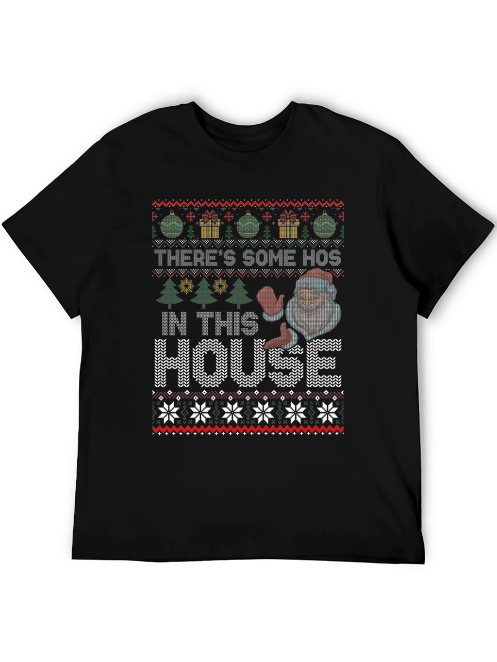 Funny Ugly Christmas Sweater Style T-Shirt