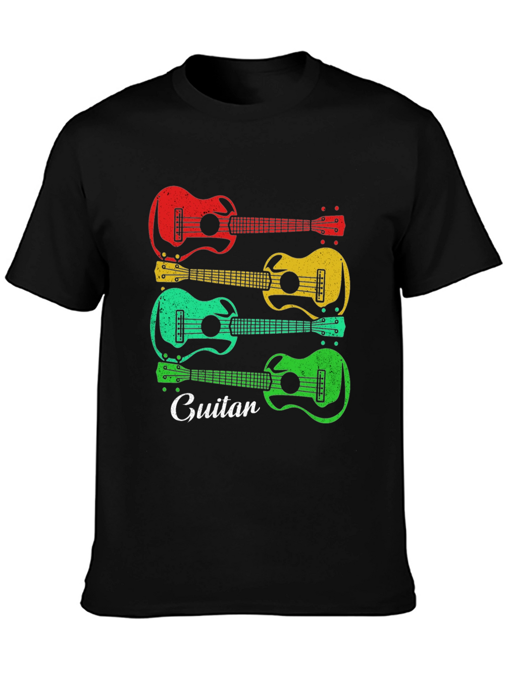 Retro Guitar Graphic Tee - Musical Style