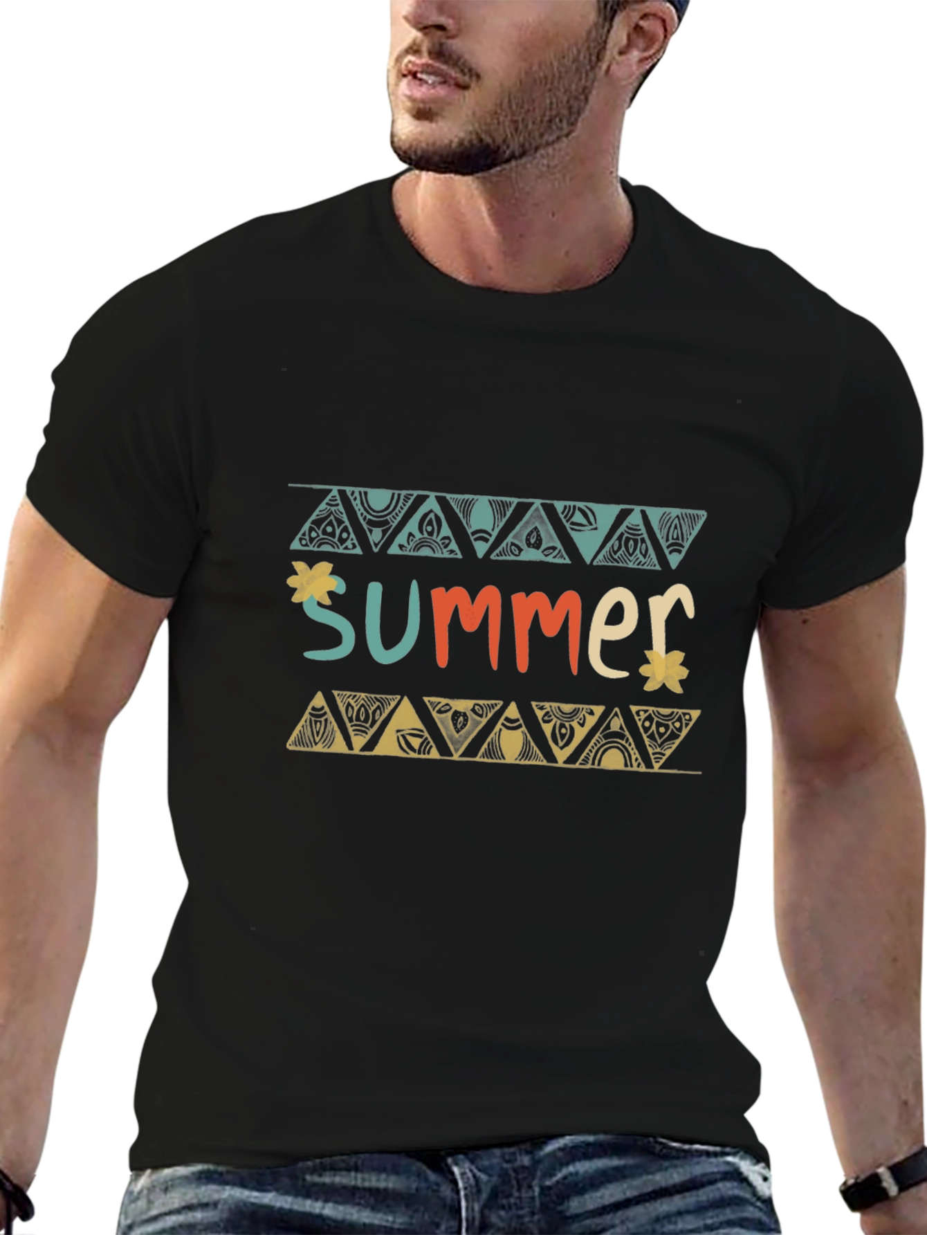 Summer Graphic Tee - Black
