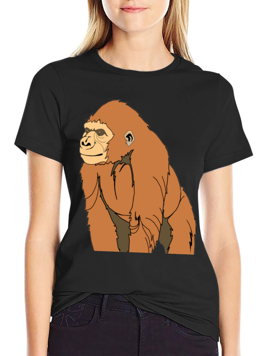 Gorilla Graphic Tee - Classic Crew Neck T-Shirt