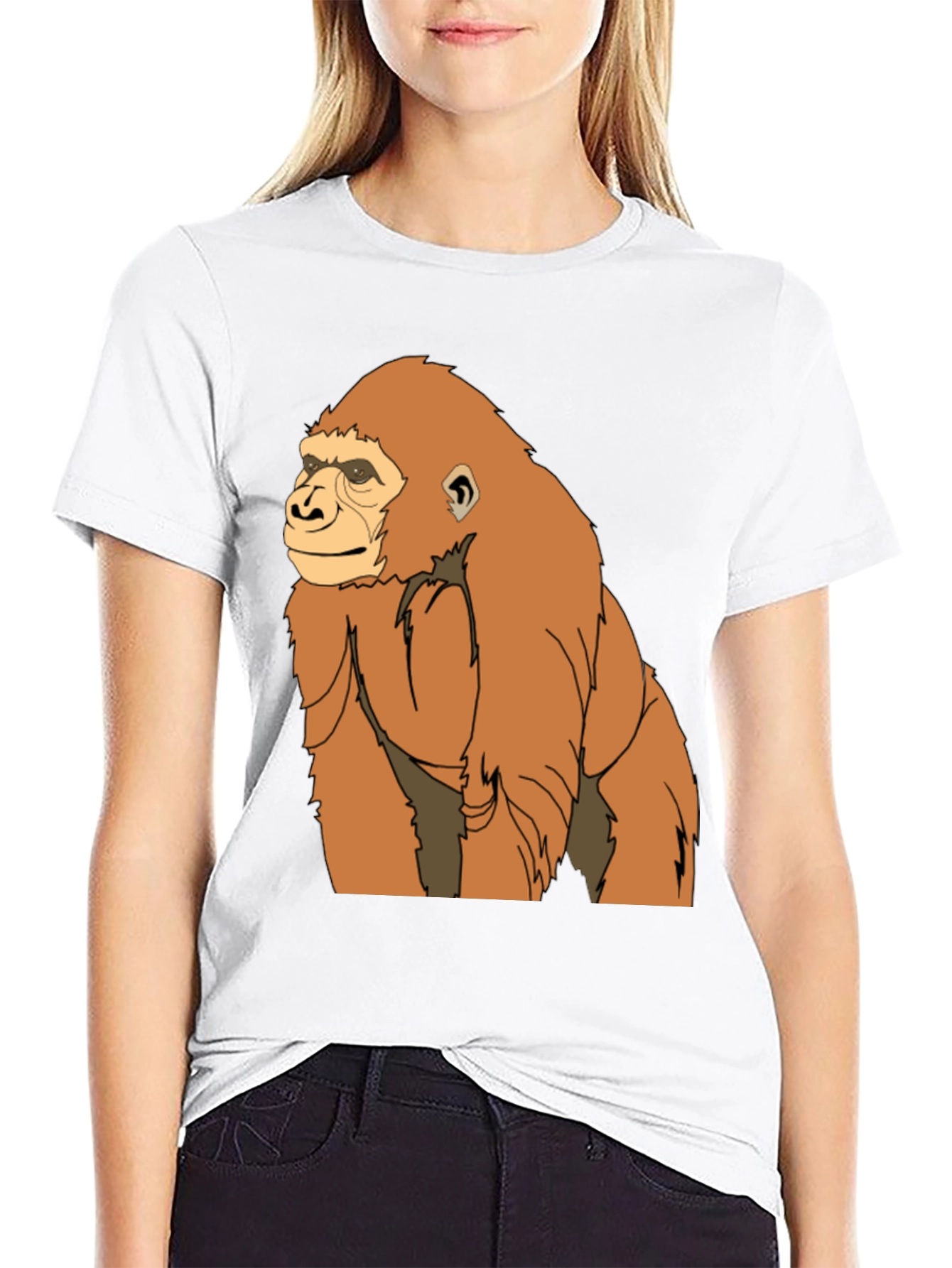 Gorilla Graphic Tee - Classic Crew Neck T-Shirt