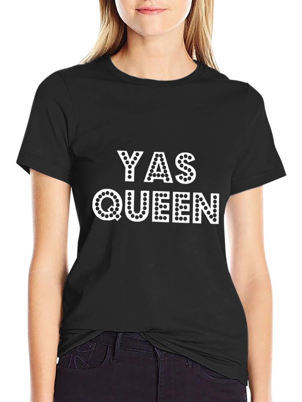 YAS QUEEN Graphic Tee - Trendy Statement T-Shirt