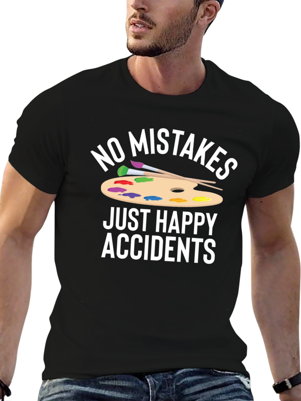 No Mistakes Just Happy Accidents Graphic T-Shirt