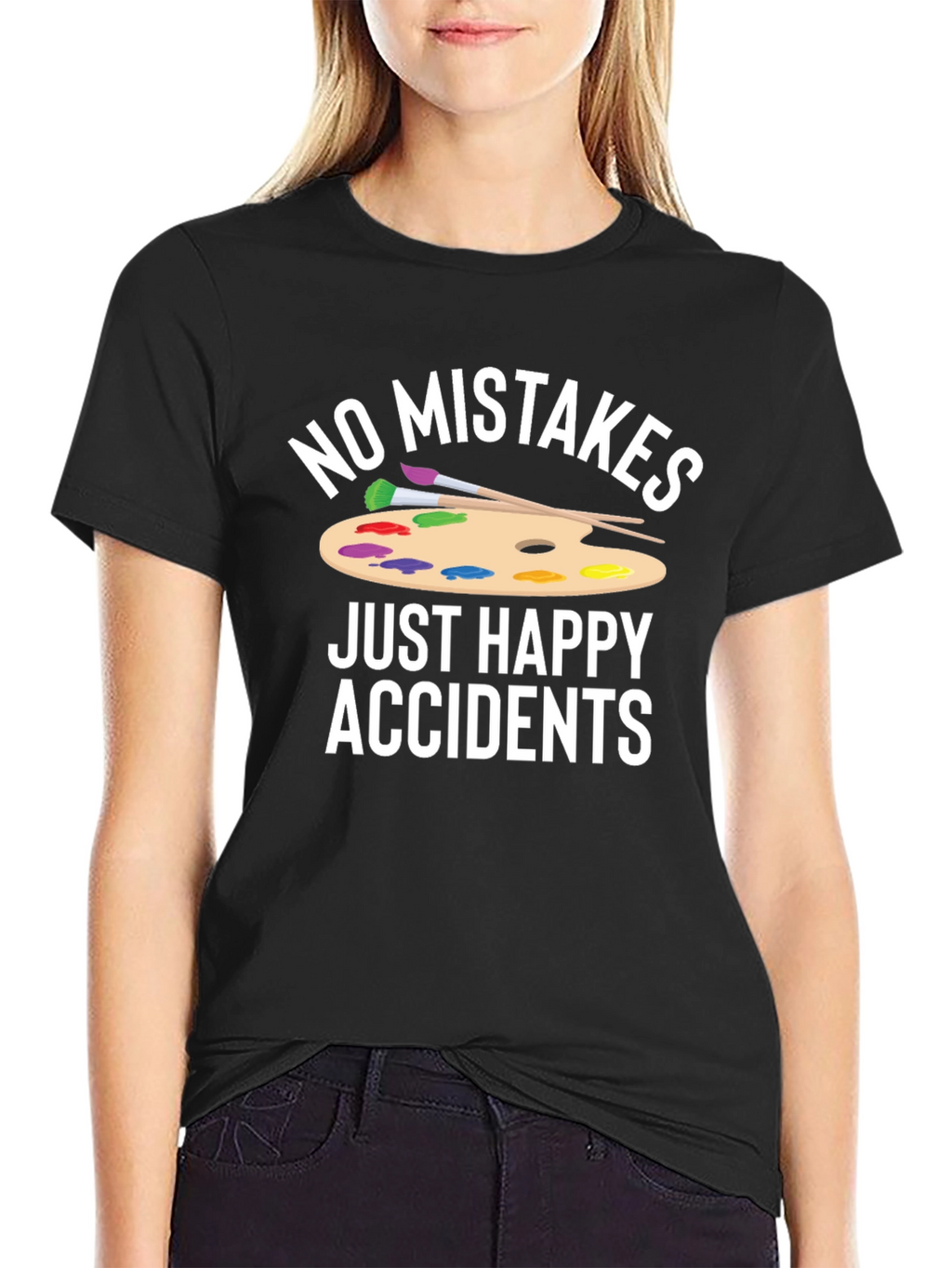 No Mistakes Just Happy Accidents Graphic T-Shirt