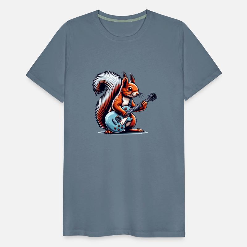 Electric Guitar Squirrel Musician Design