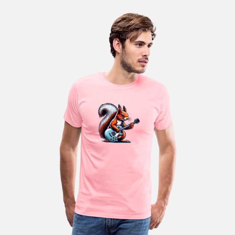 Electric Guitar Squirrel Musician Design