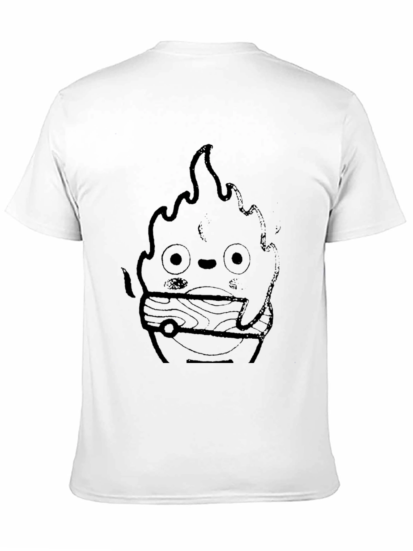 Calcifer Fire Graphic Tee - Soft Cotton T-Shirt