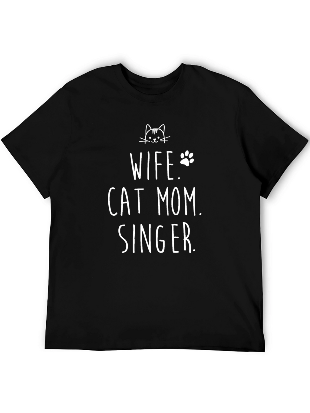 Wife Cat Mom Singer T-Shirt