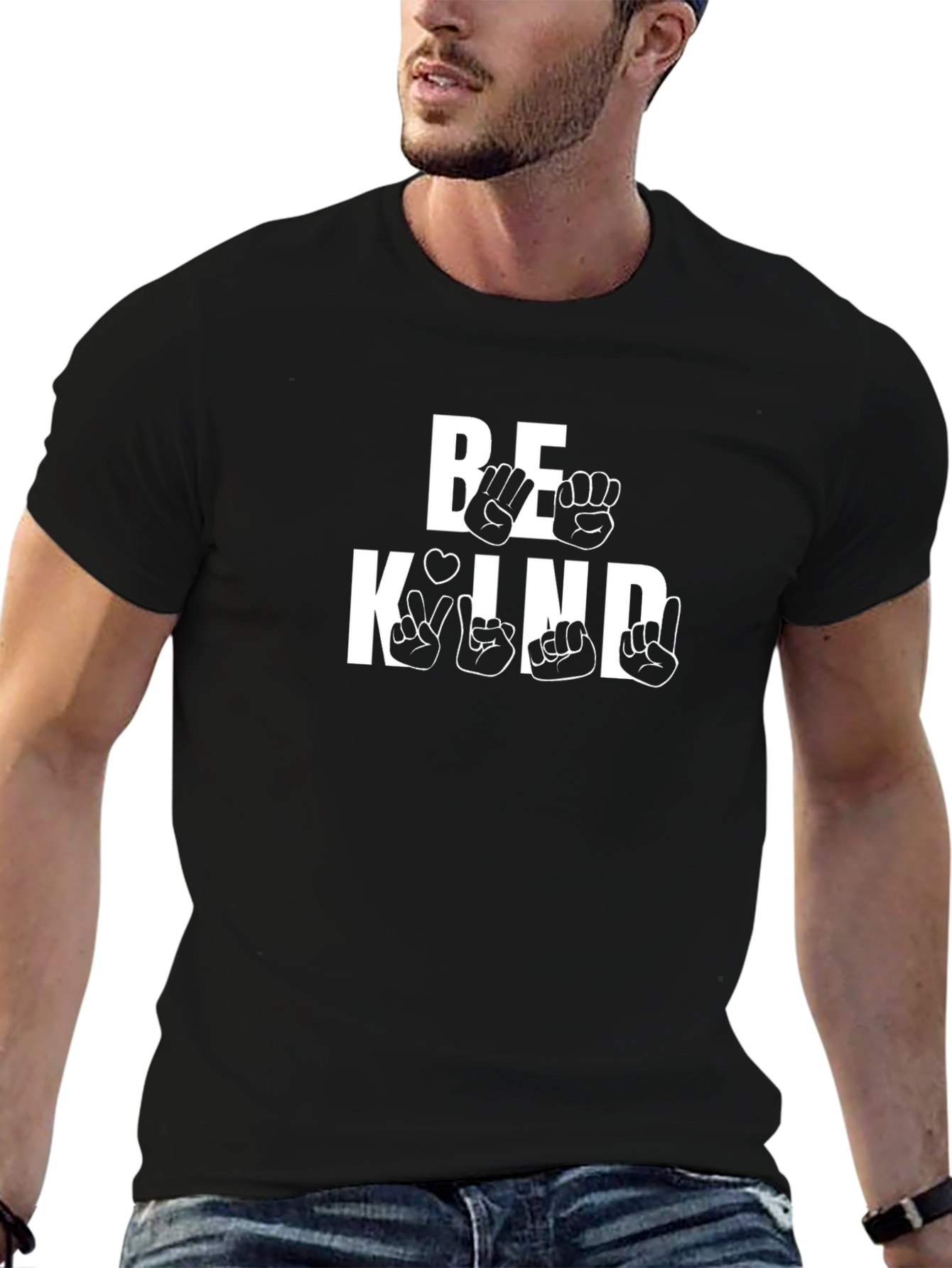 Be Kind Sign Language Graphic T-Shirt