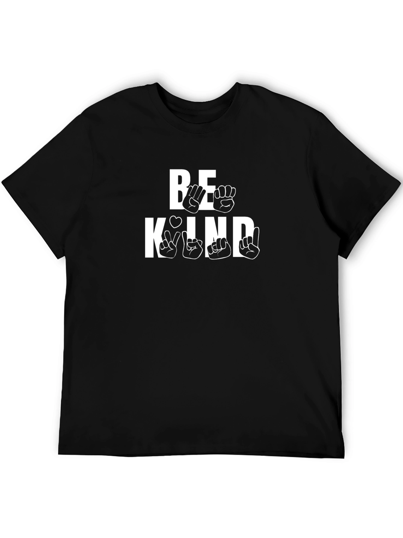 Be Kind Sign Language Graphic T-Shirt