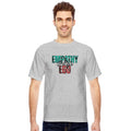 Empathy Over Ego Teal Red Grunge Edition