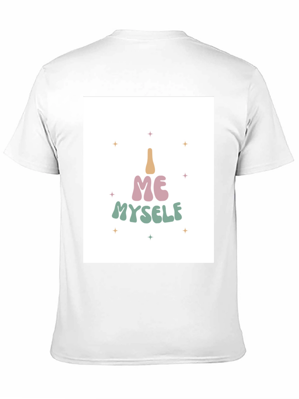 I Me Myself T-Shirt - Black Cotton Tee