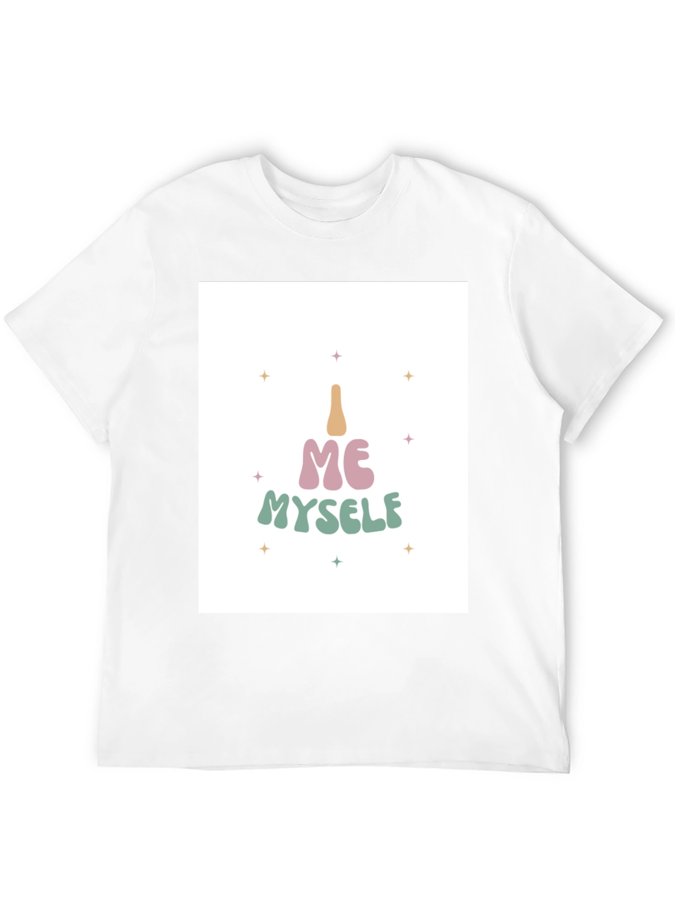 I Me Myself T-Shirt - Black Cotton Tee