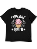 Cupcake Queen Graphic T-Shirt - Black