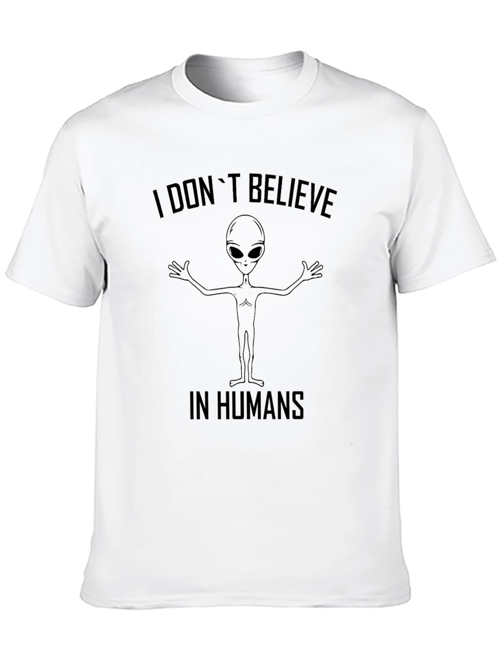 Alien Believer Graphic Tee - Black T-Shirt