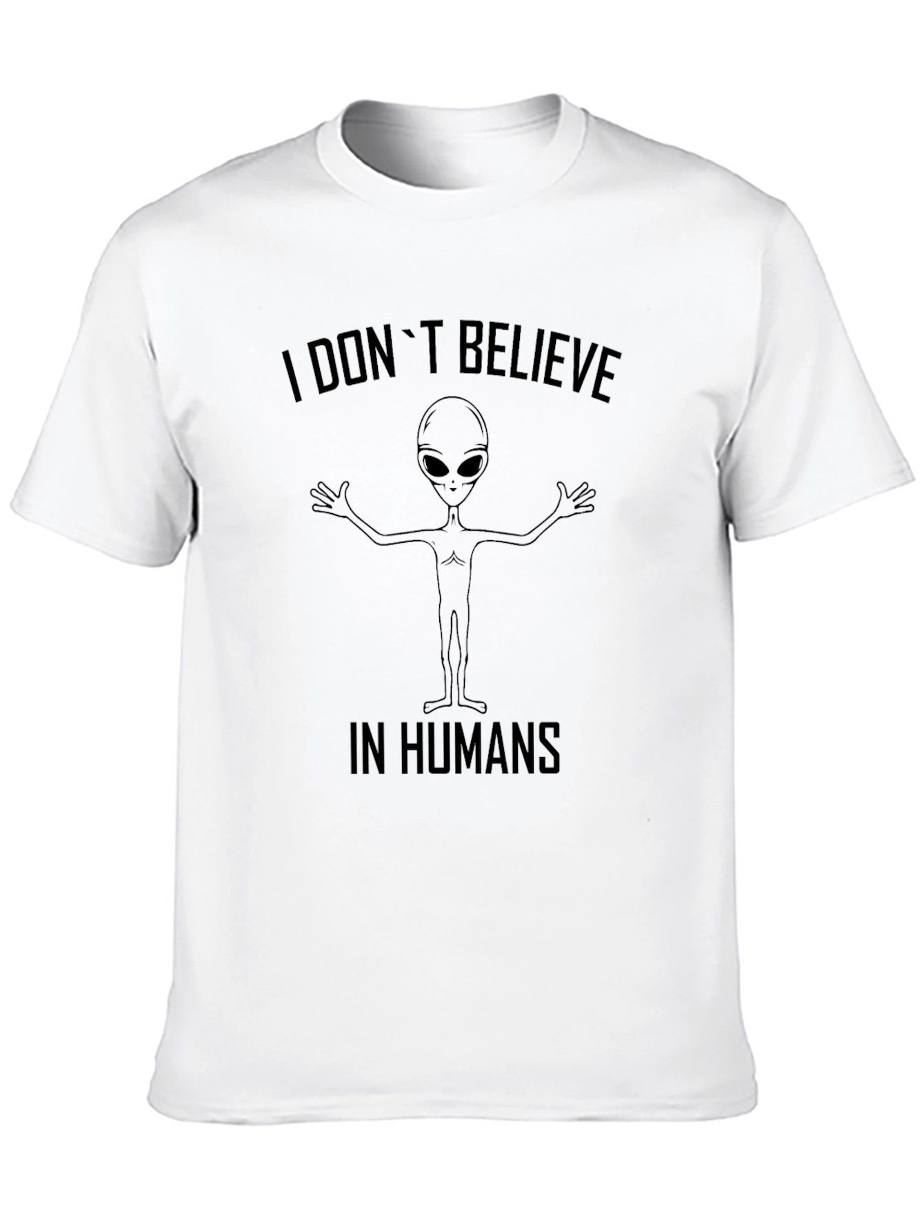Alien Believer Graphic Tee - Black T-Shirt