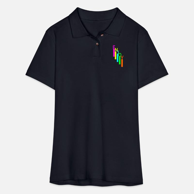 ENJOY TEXT WITH STRIPS TSHIRT