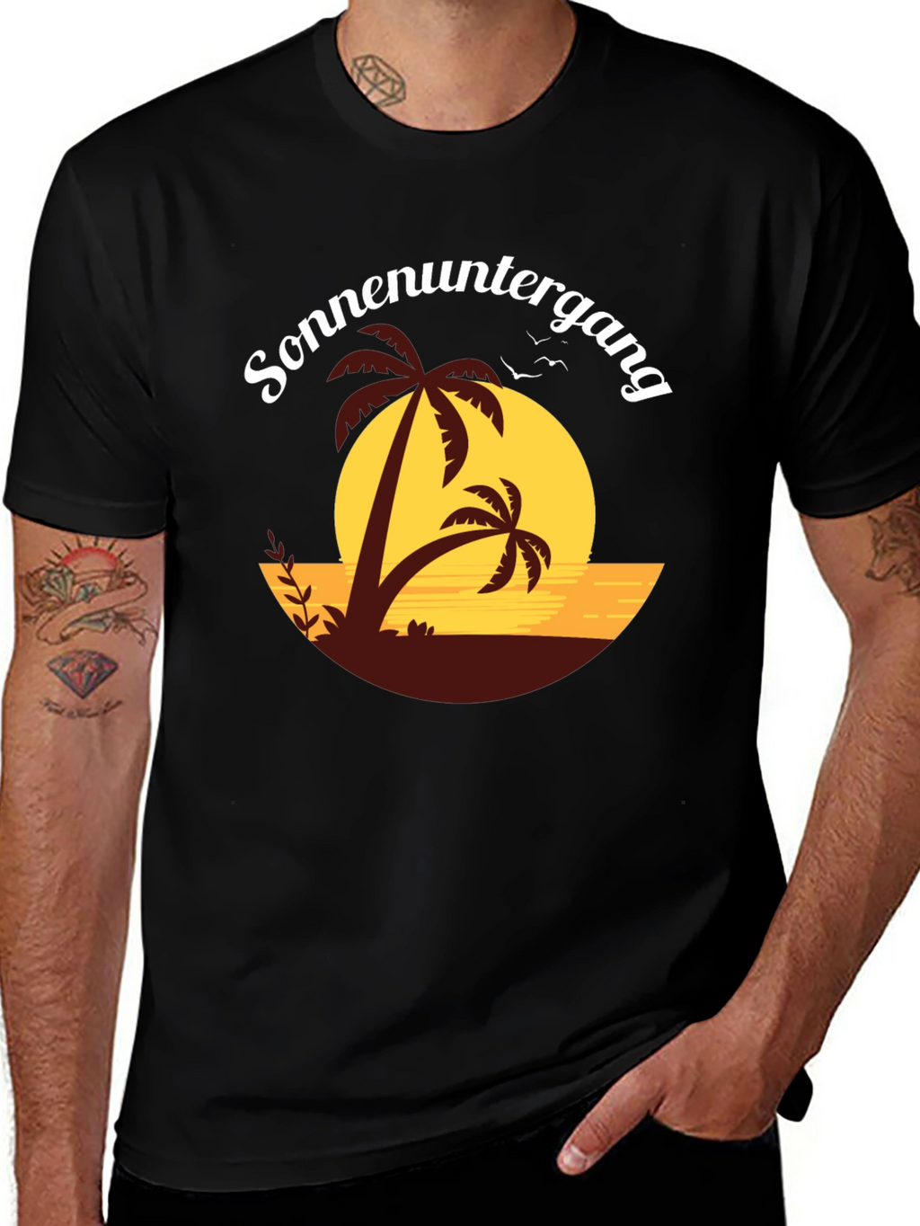 Sunset Palm Tree T-Shirt