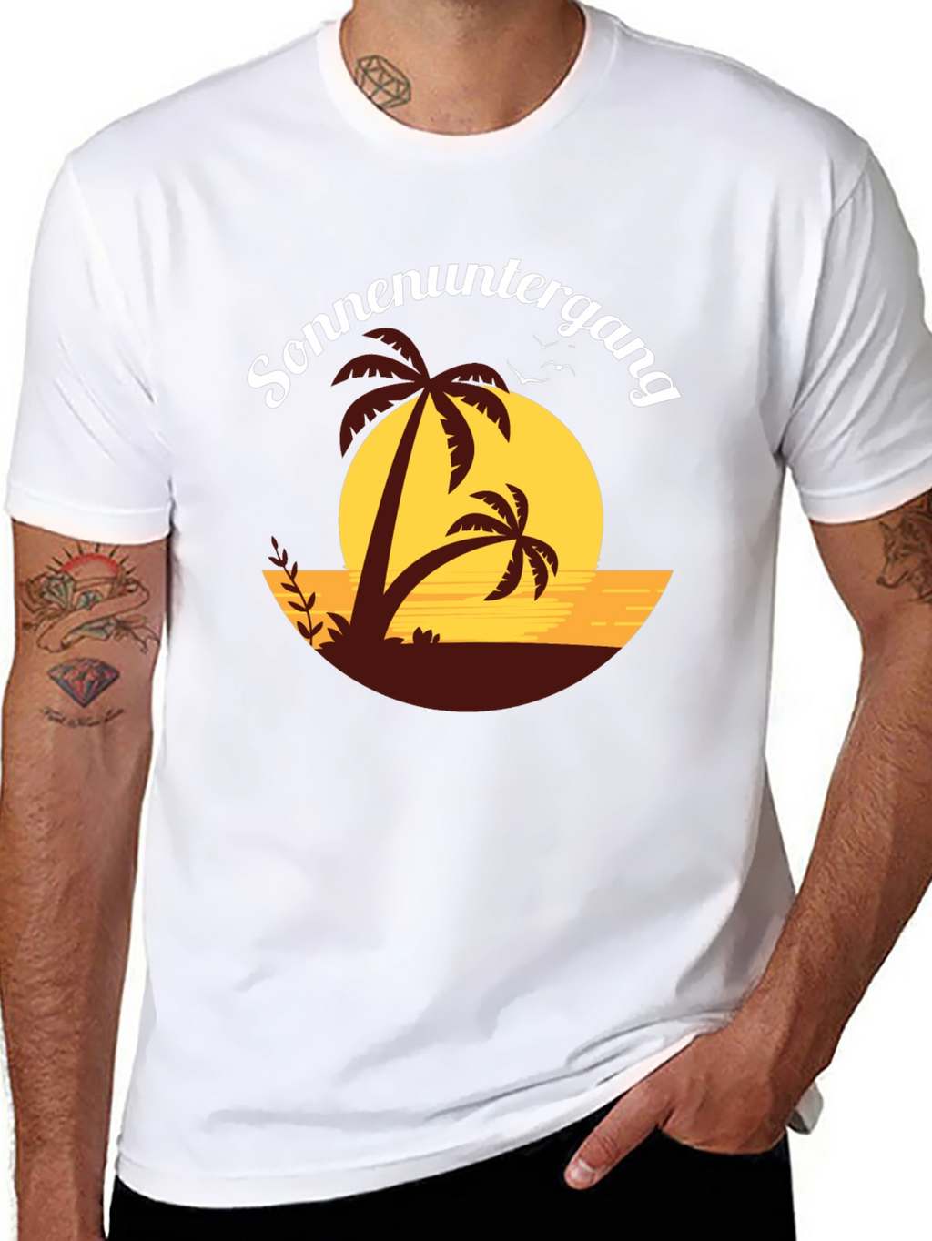Sunset Palm Tree T-Shirt