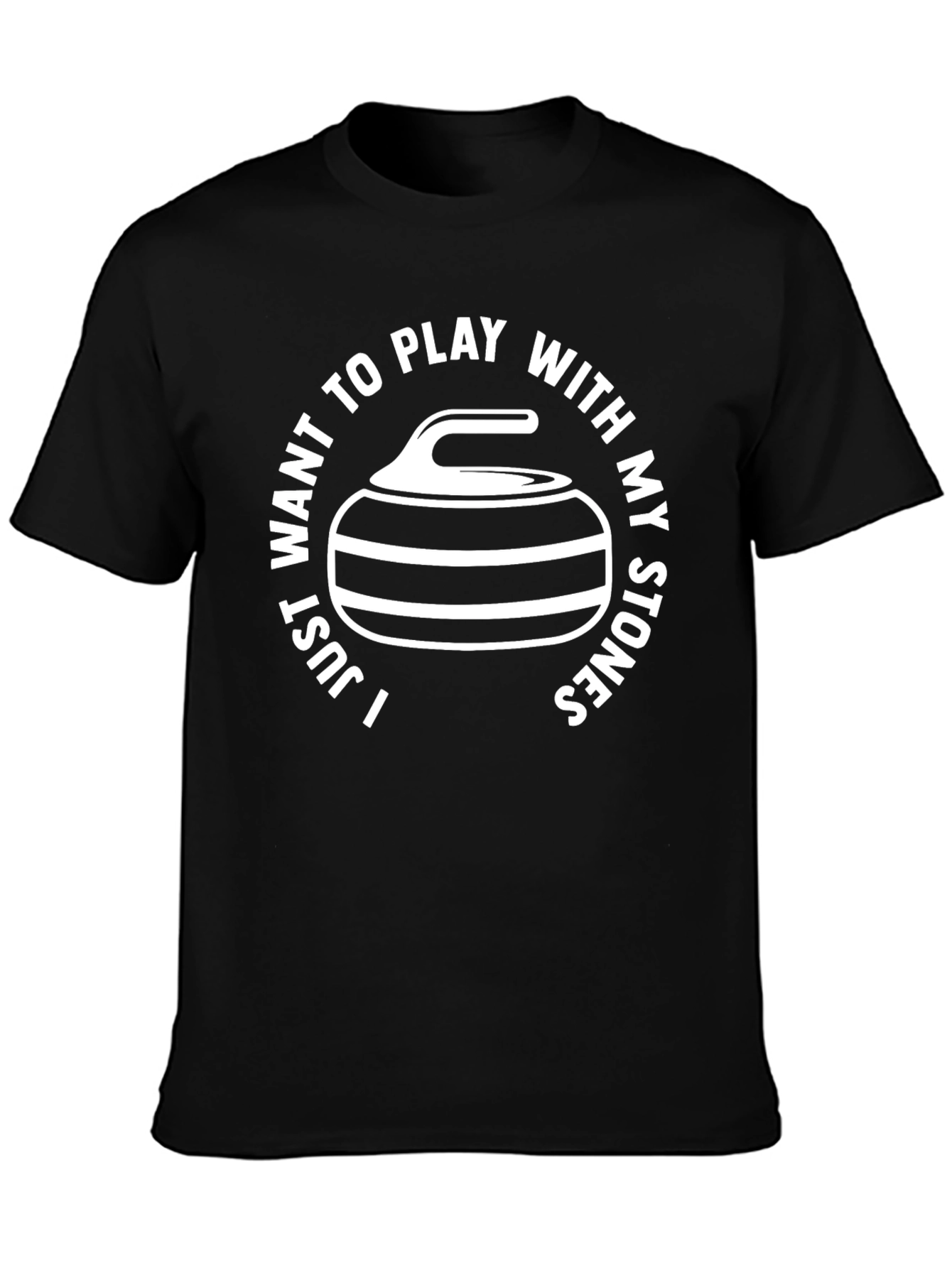 Curling Stone Graphic T-Shirt - Play With My Stones Tee