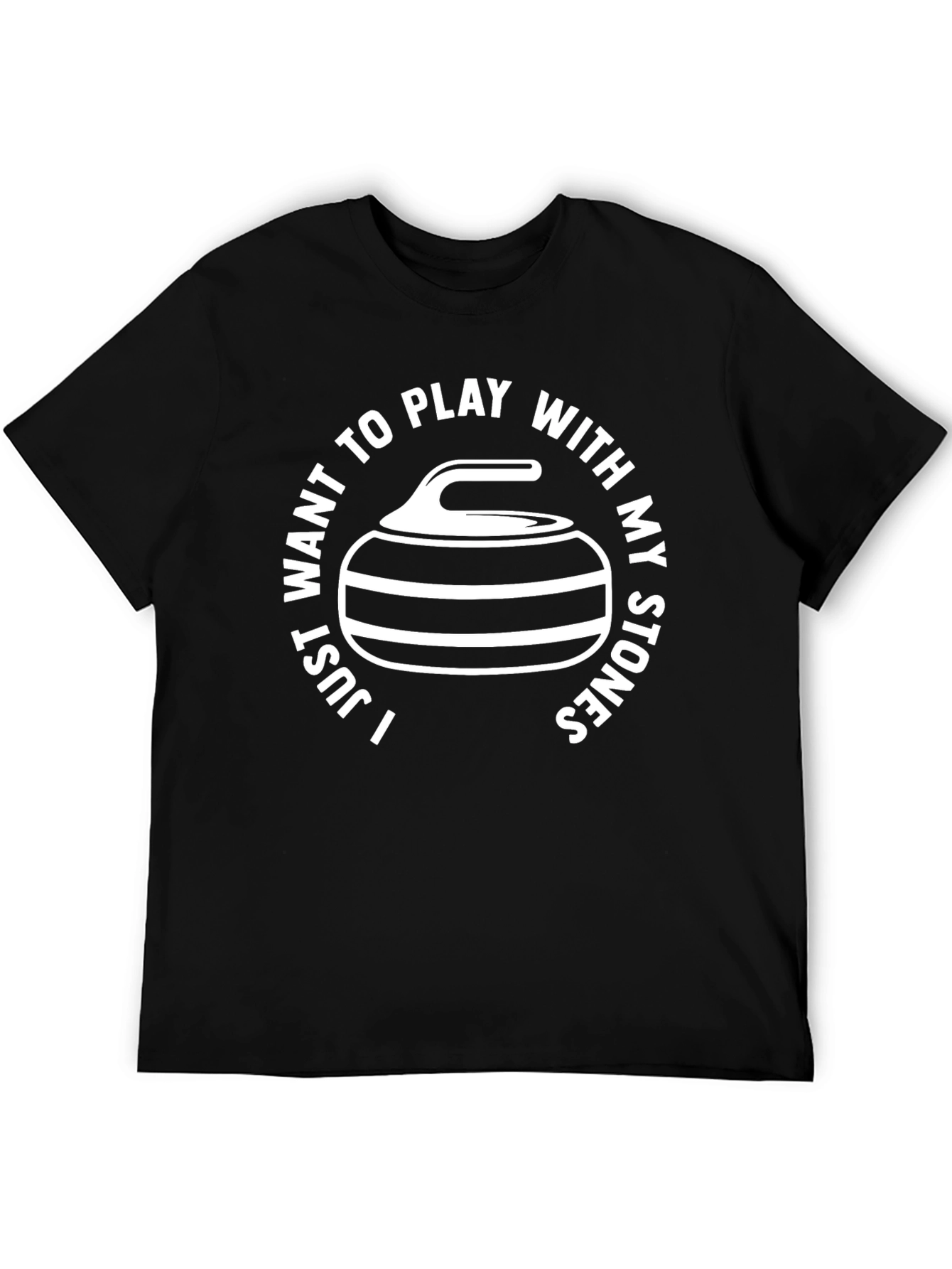 Curling Stone Graphic T-Shirt - Play With My Stones Tee