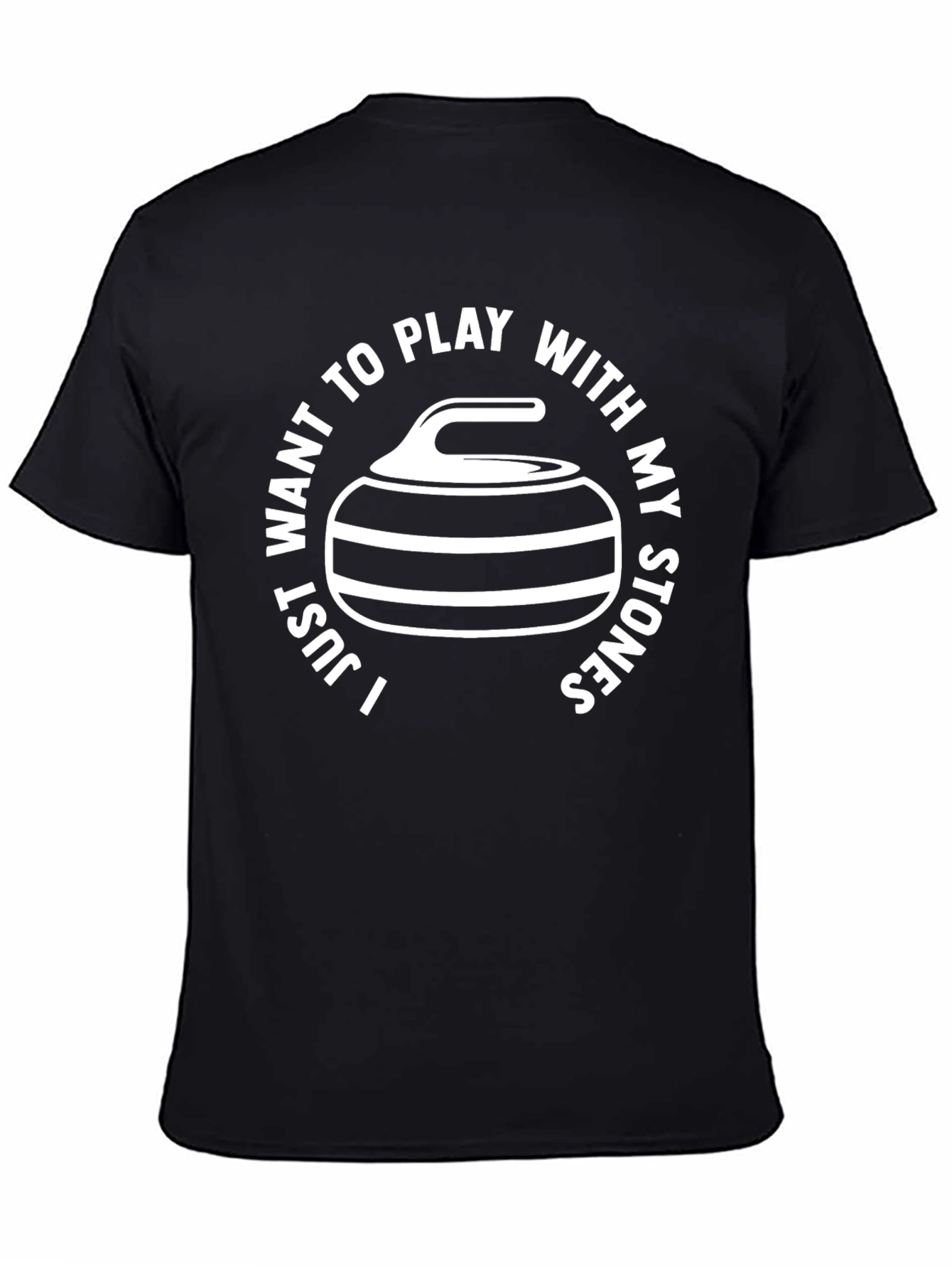 Curling Stone Graphic T-Shirt - Play With My Stones Tee
