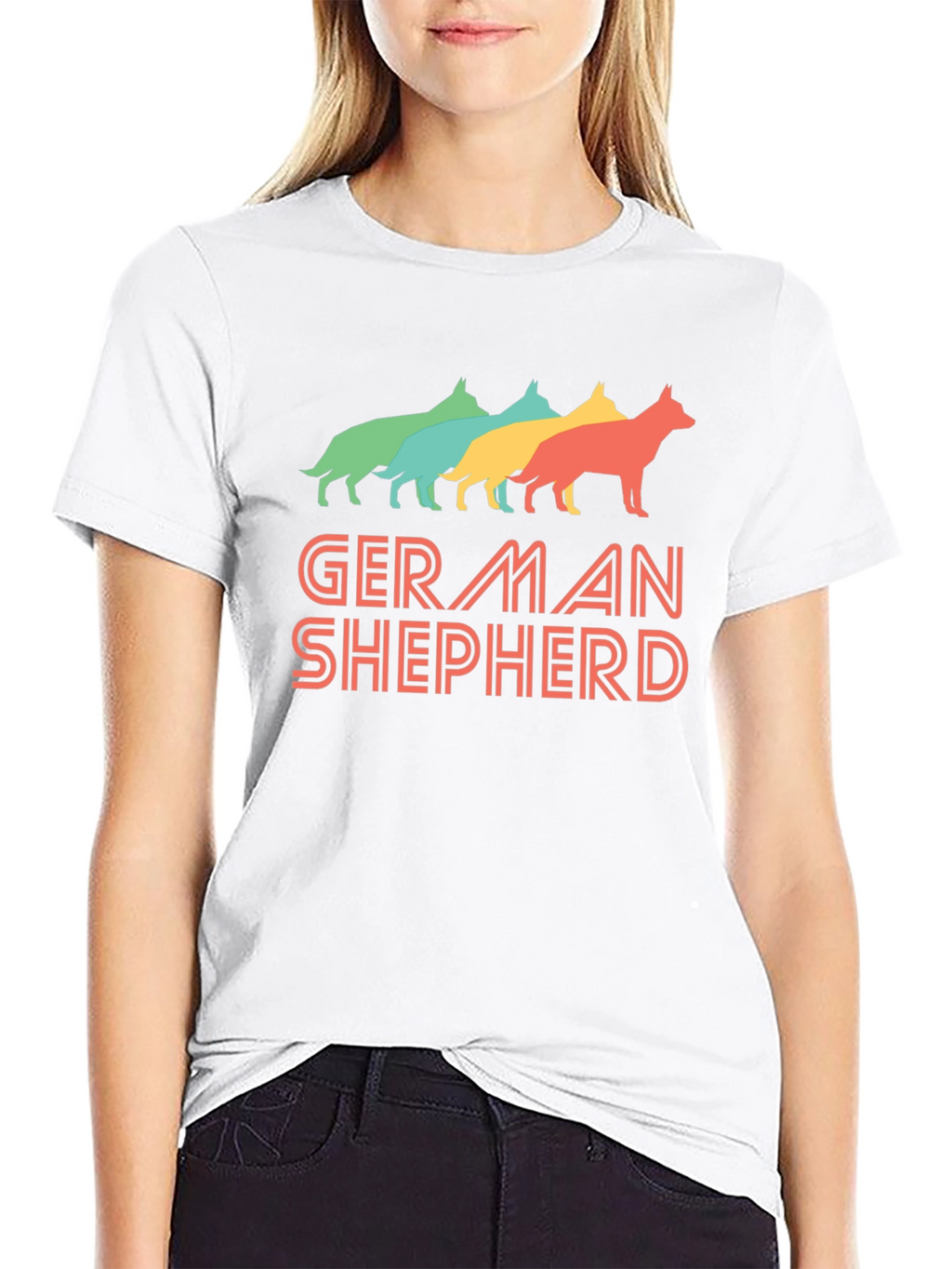 German Shepherd Dog Silhouette T-Shirt