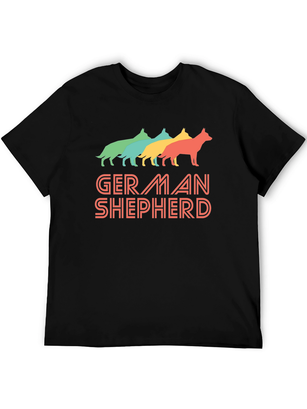 German Shepherd Dog Silhouette T-Shirt