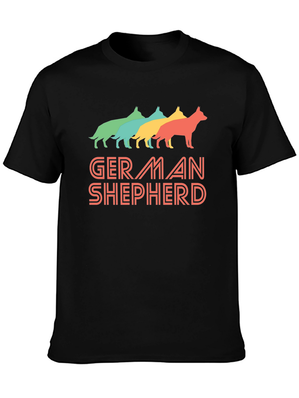 German Shepherd Dog Silhouette T-Shirt