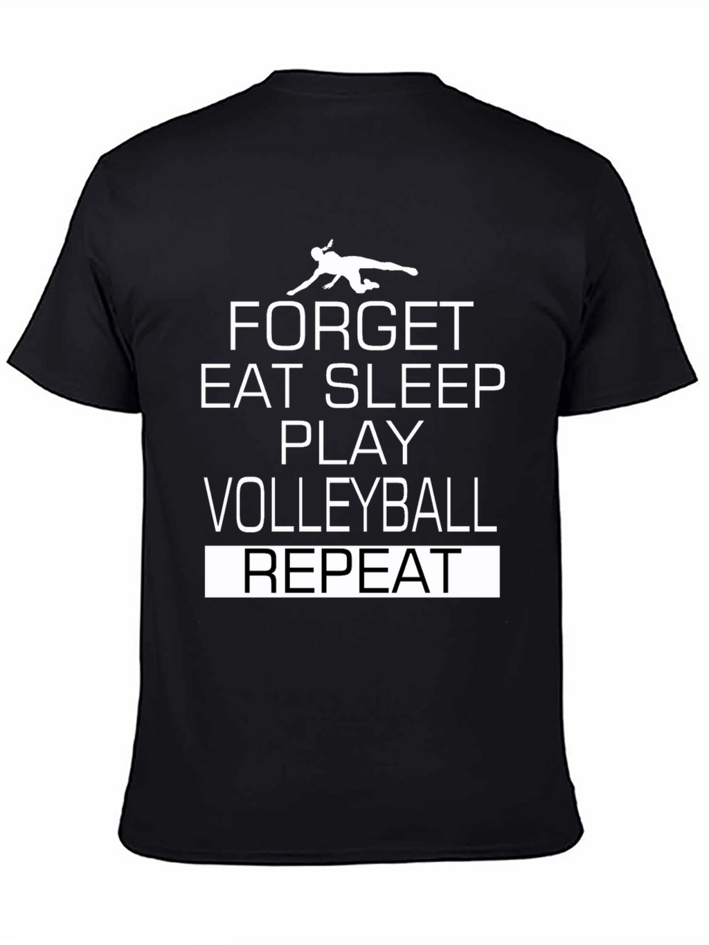 Volleyball Player Graphic T-Shirt - Eat Sleep Play Repeat