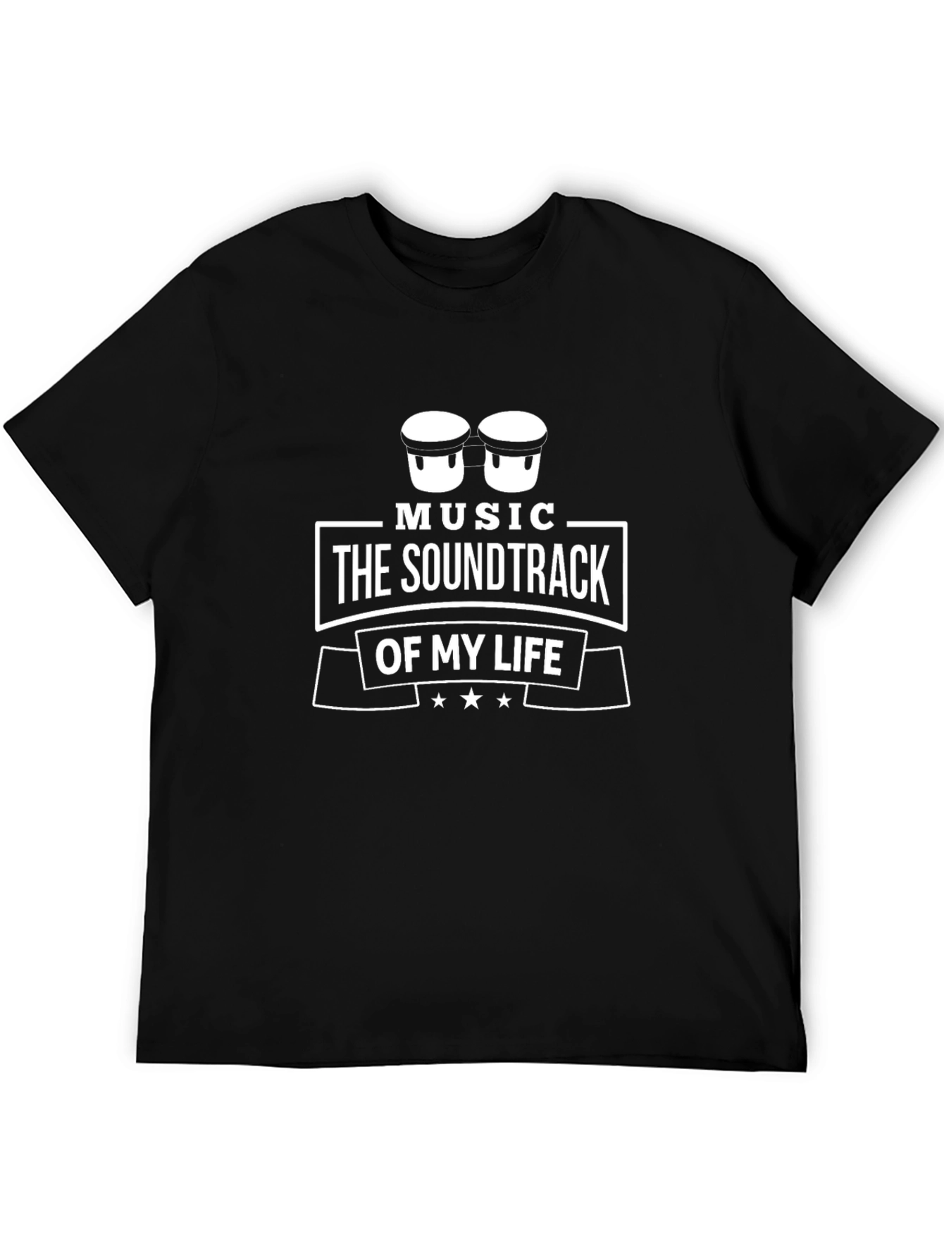 Music Soundtrack T-Shirt - Black Graphic Tee