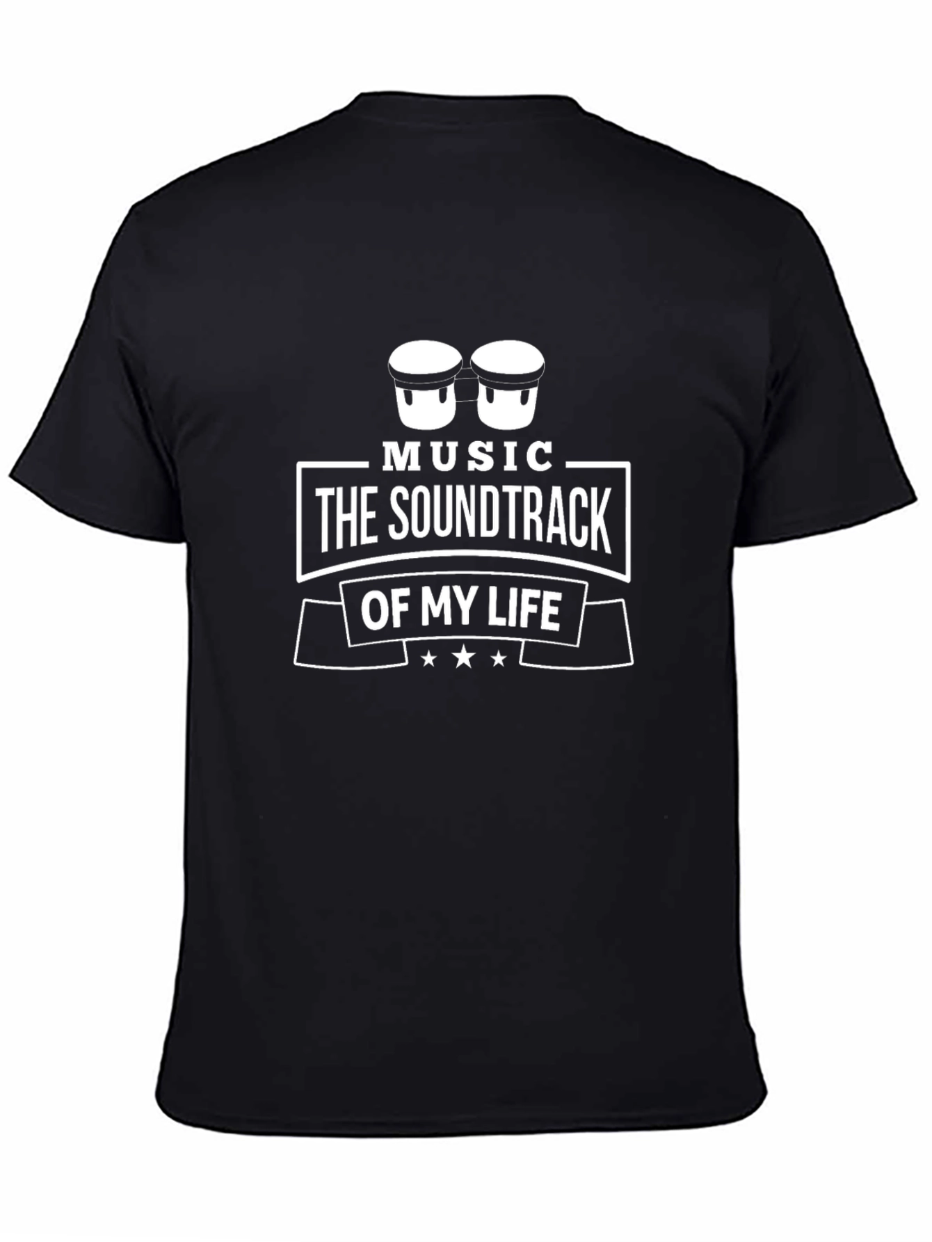 Music Soundtrack T-Shirt - Black Graphic Tee