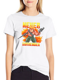 Never Surrender Retro Gaming T-Shirt