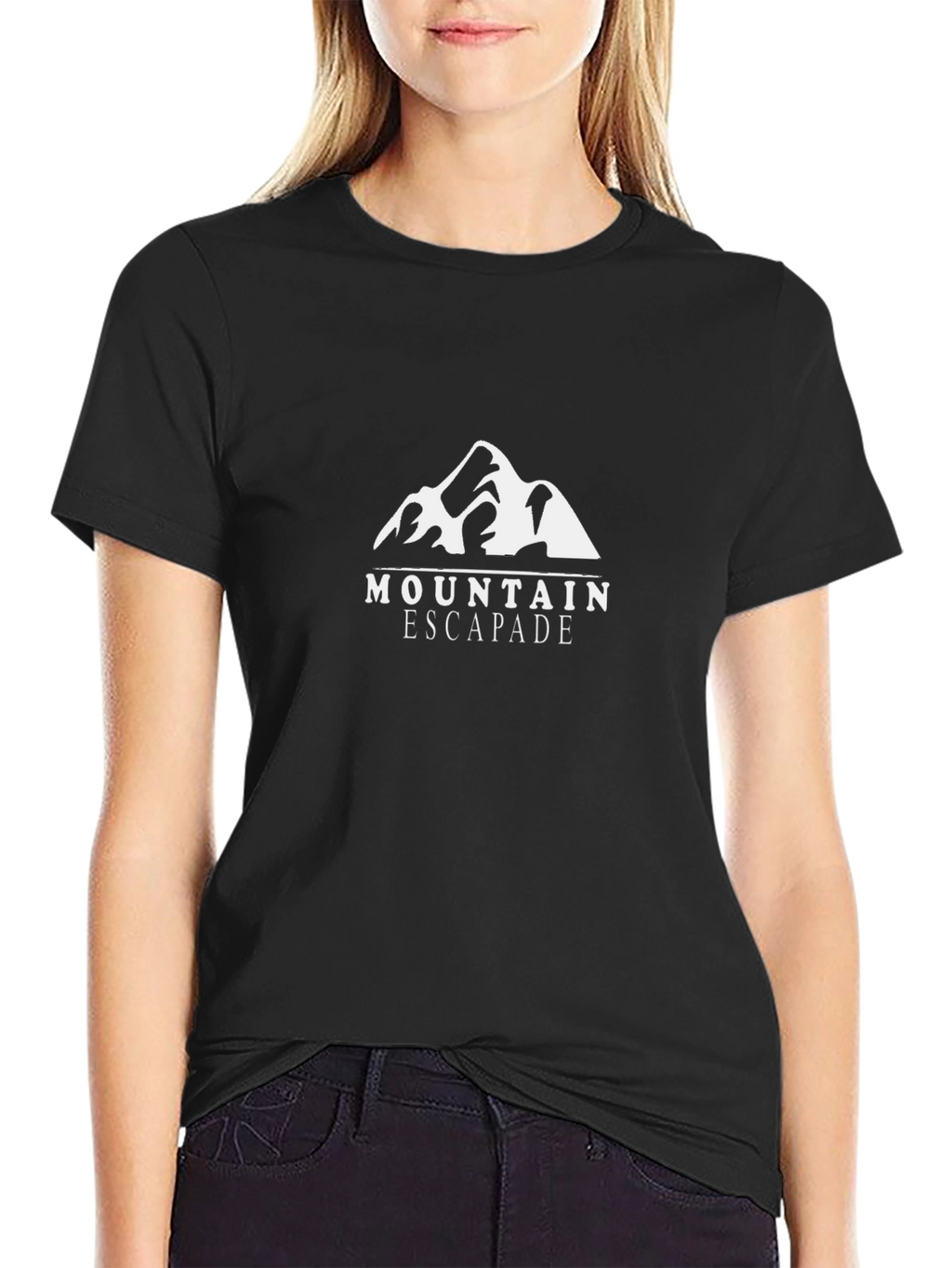 Mountain Escapade Graphic T-Shirt - Black