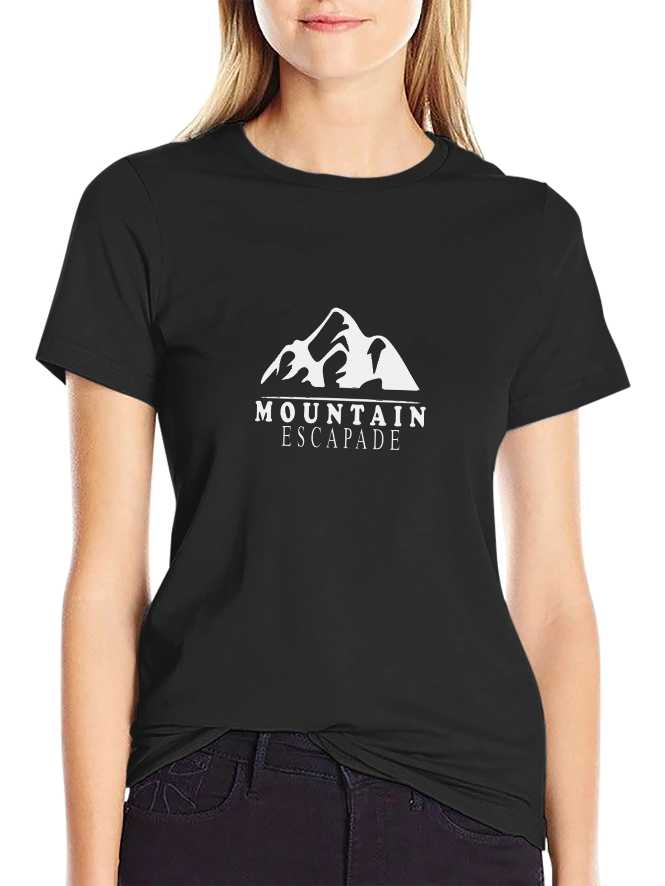 Mountain Escapade Graphic T-Shirt - Black