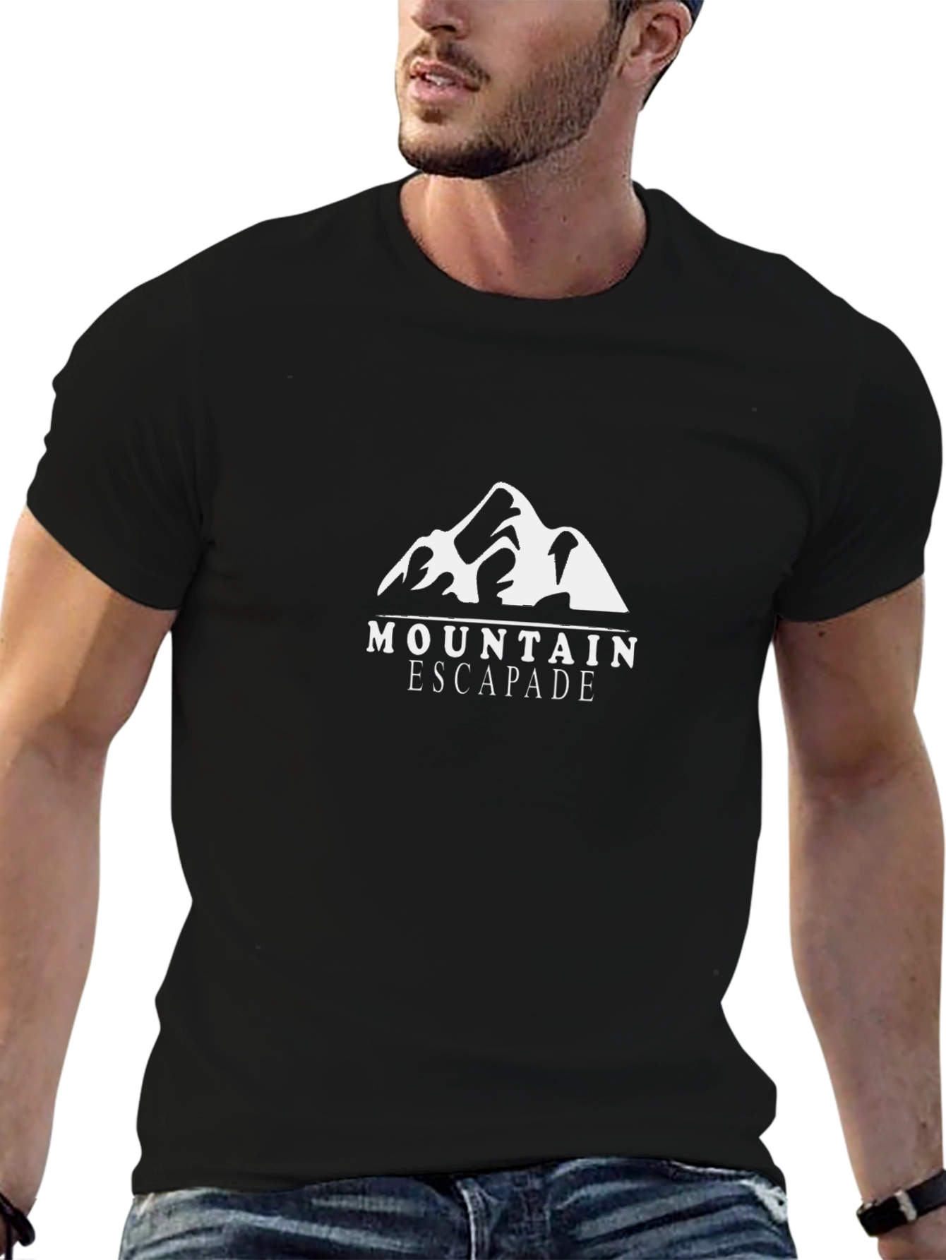 Mountain Escapade Graphic T-Shirt - Black
