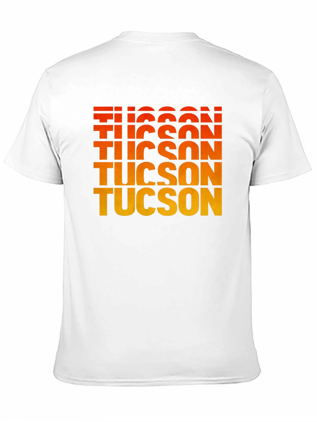 Tucson Gradient Text Graphic Tee - Retro Style