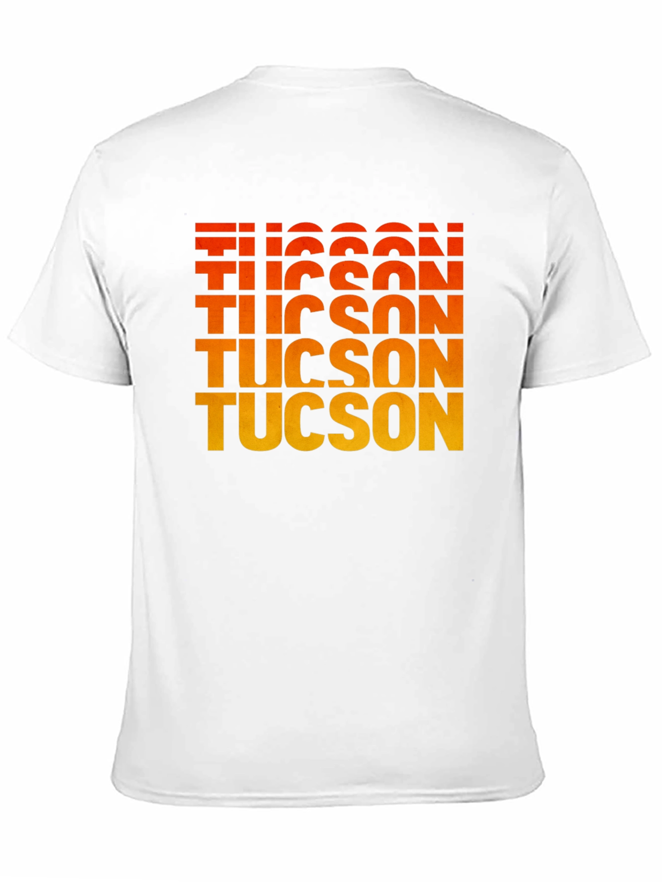 Tucson Gradient Text Graphic Tee - Retro Style