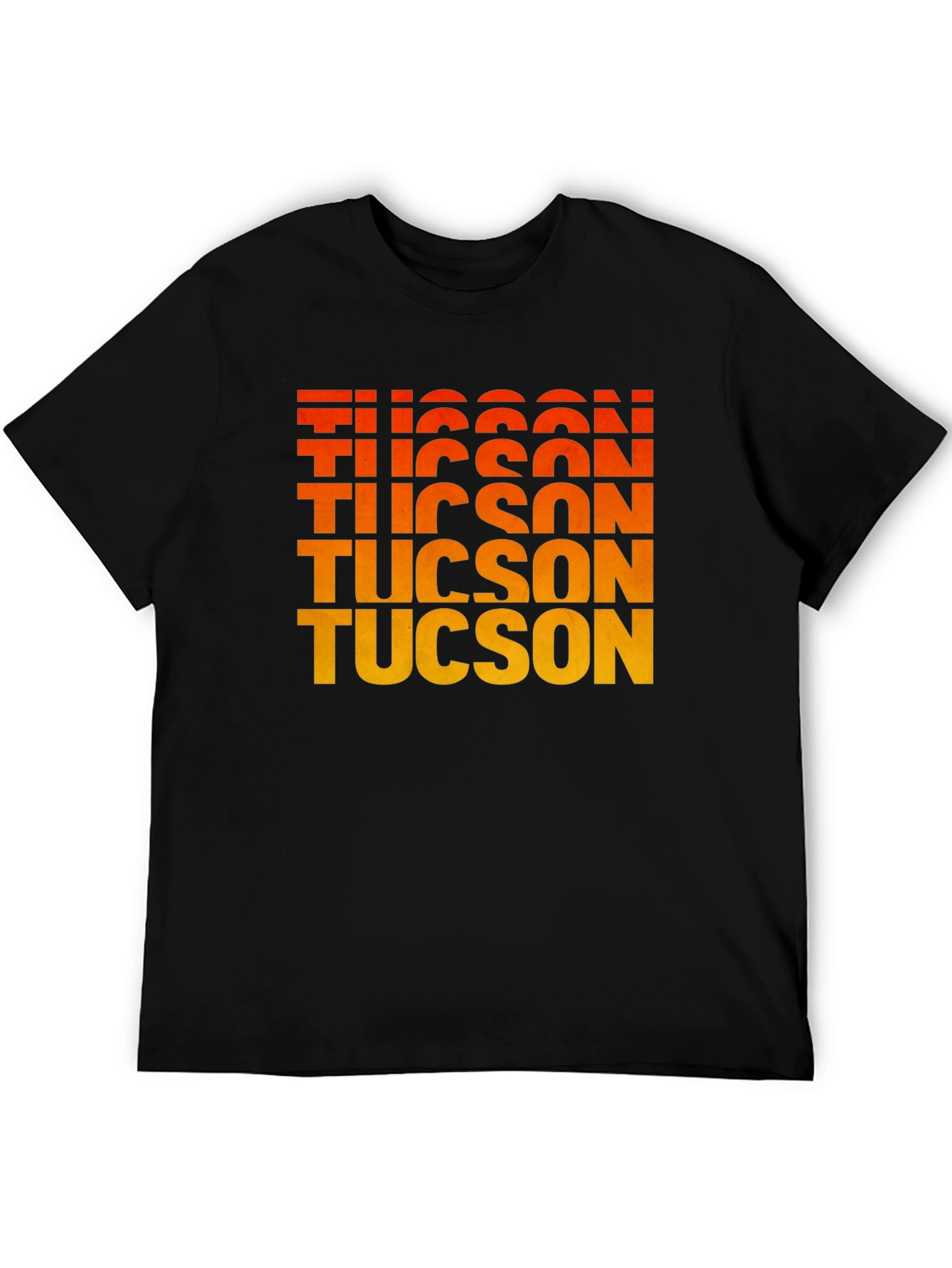 Tucson Gradient Text Graphic Tee - Retro Style