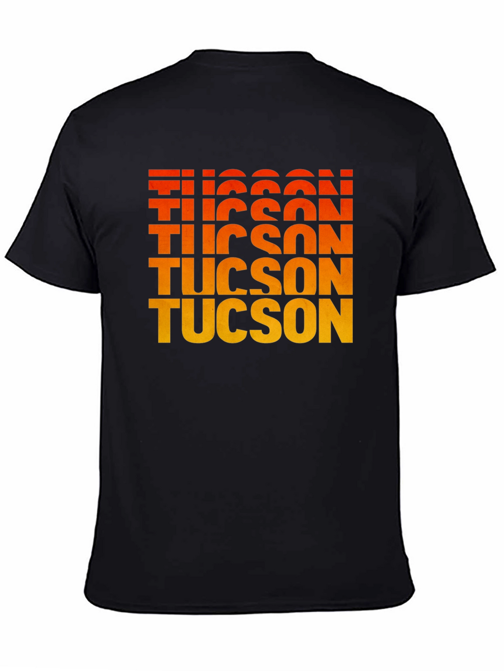 Tucson Gradient Text Graphic Tee - Retro Style