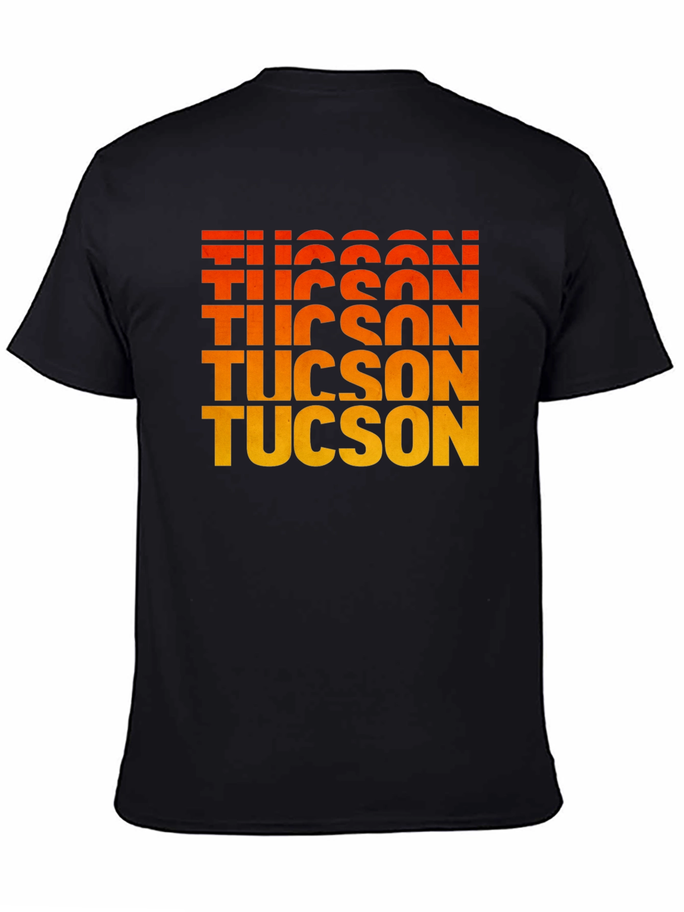 Tucson Gradient Text Graphic Tee - Retro Style
