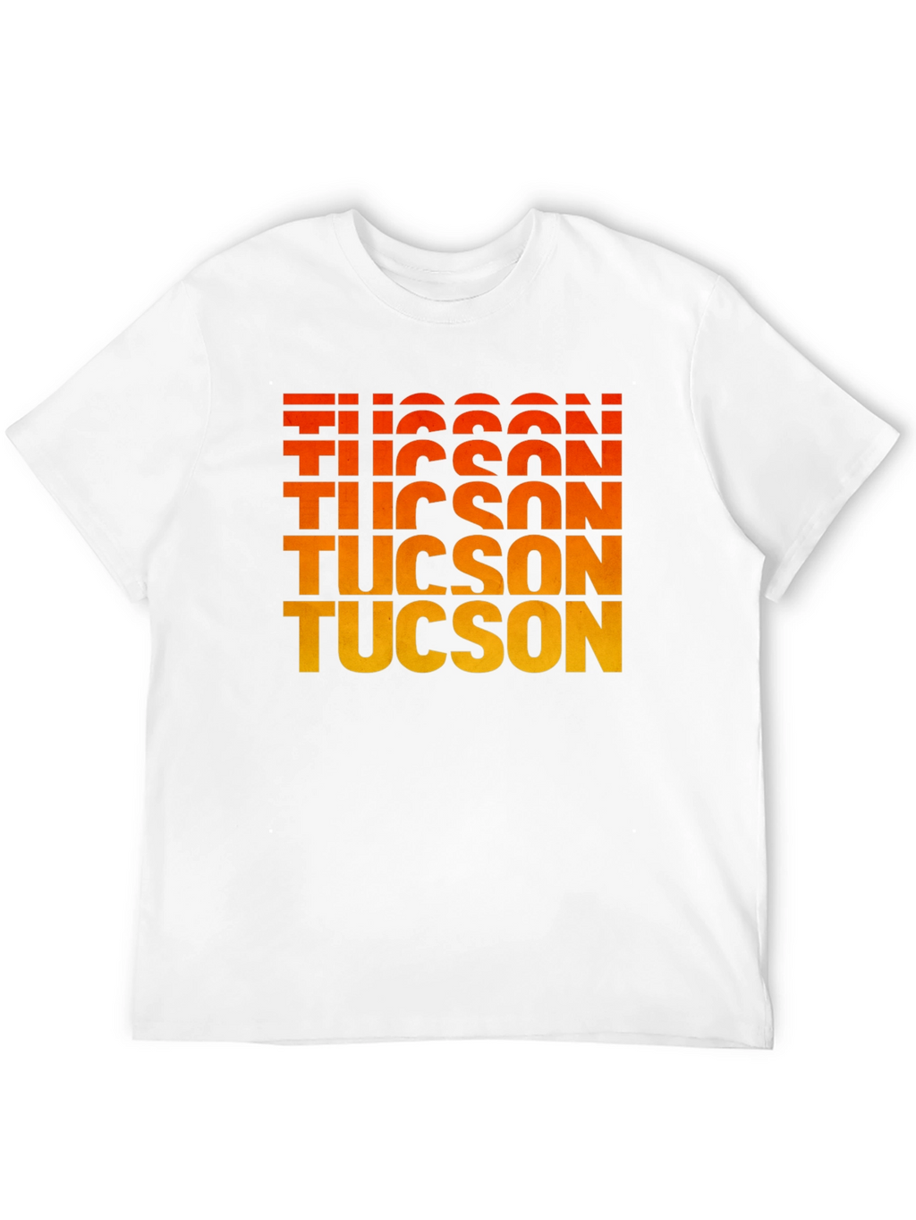 Tucson Gradient Text Graphic Tee - Retro Style