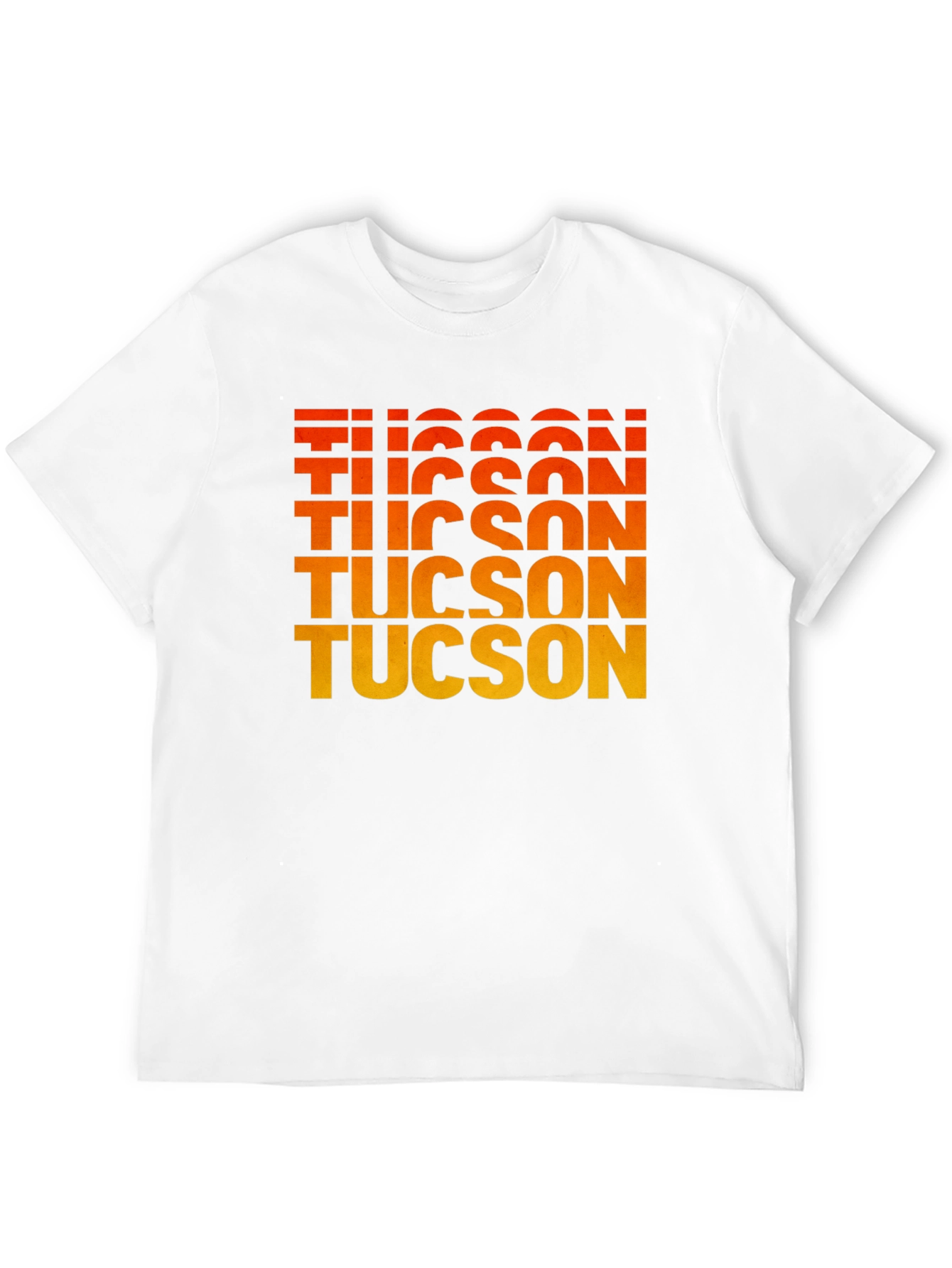 Tucson Gradient Text Graphic Tee - Retro Style