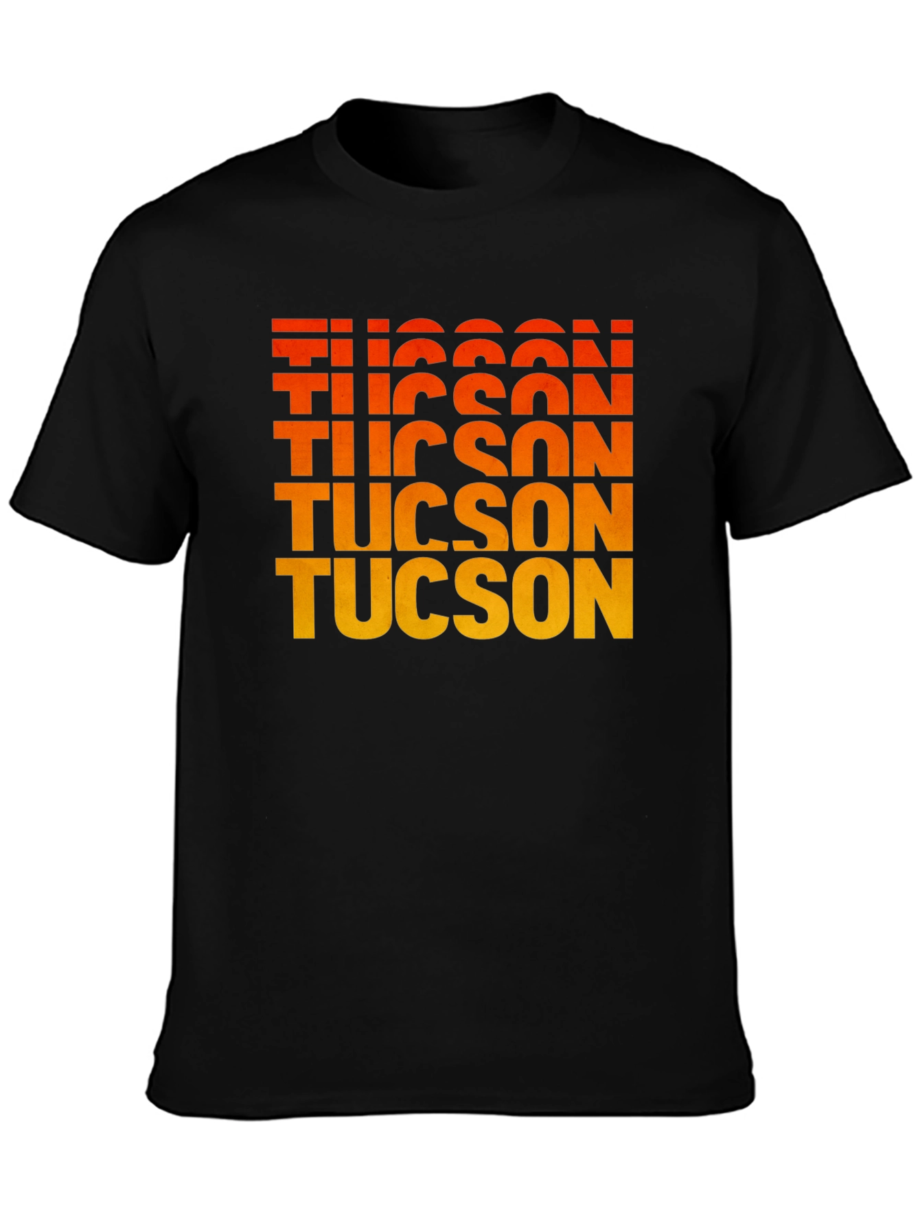 Tucson Gradient Text Graphic Tee - Retro Style