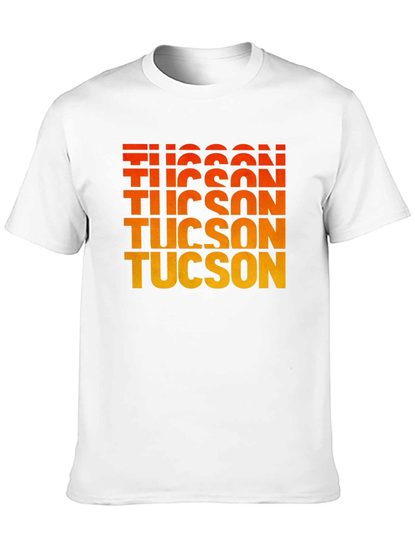 Tucson Gradient Text Graphic Tee - Retro Style
